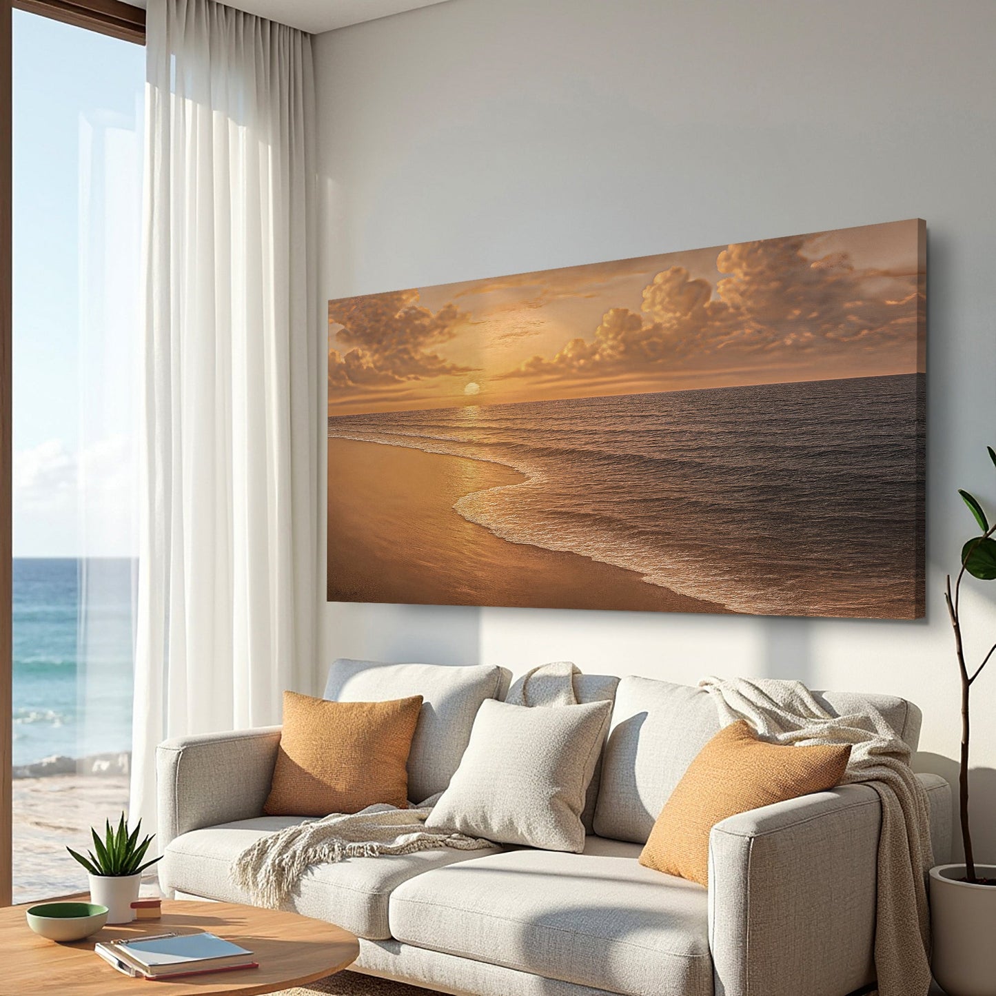 Beach Shoreline Coastal Wall Art VIII