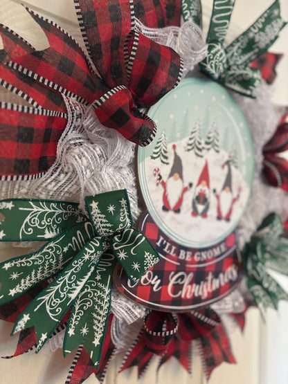 Custom Handmade Gnome for Christmas Wreath