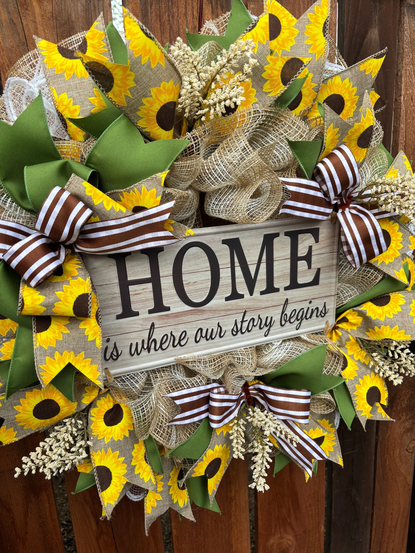 Home Is Where Our Story Begins Handmade Everyday Wreath