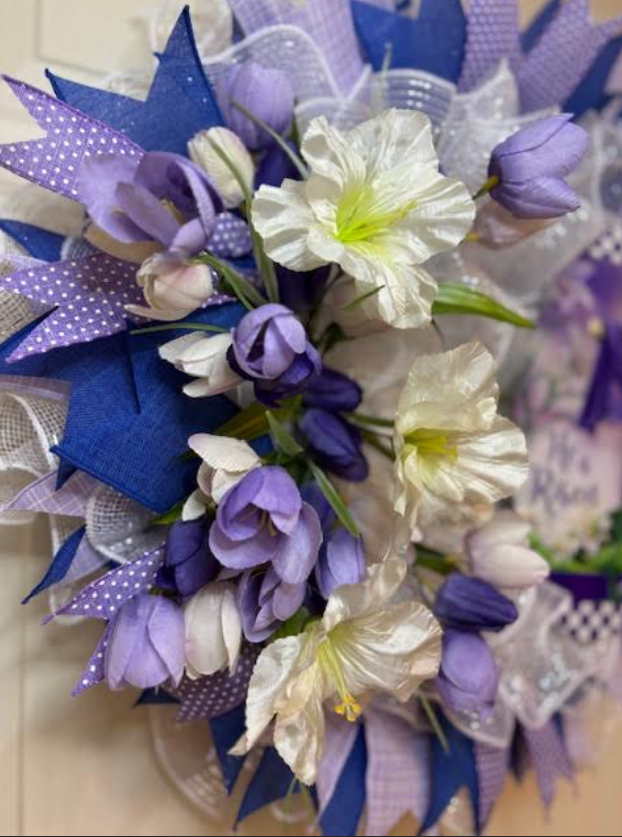 Custom Handmade Easter 'He is Risen' Wreath