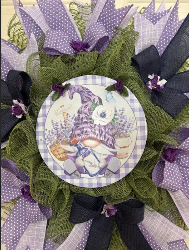 Handmade Custom Troll Lavender Wreath