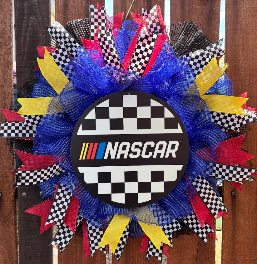 Car Racing Handmade Wreath