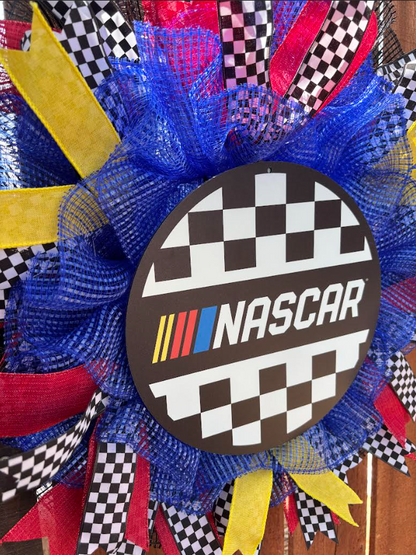 Car Racing Handmade Wreath
