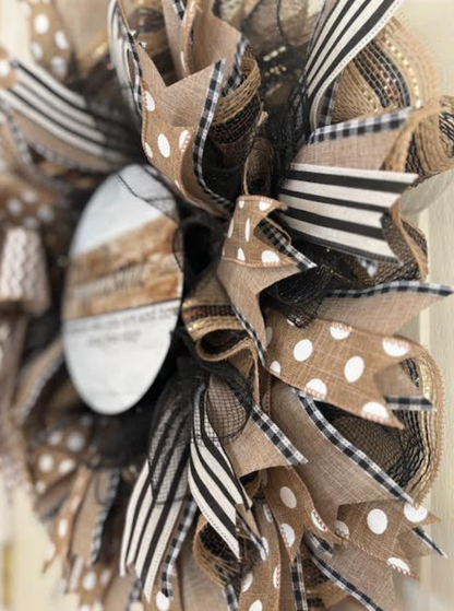 Custom Whimsical Wreath - "Welcome-ish depends who you are and how long you stay"