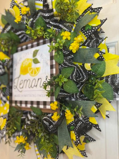 When Life Gives you Lemons Handmade Custom Wreath