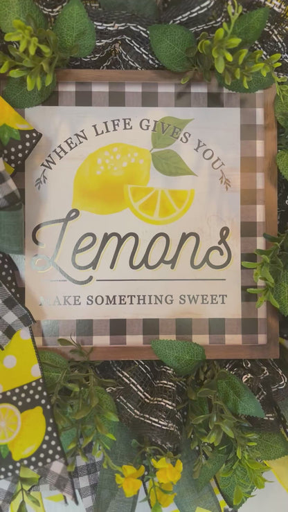When Life Gives you Lemons Handmade Custom Wreath